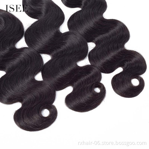Wholesale All Real Human Hair 5A-10A Brazilian Hair Extensions ISEE HAIR